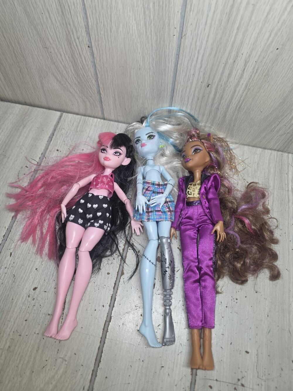 Monster High Day Out 3 Doll Set Draculara Clawdeen Frankie Kids Toys Collectors